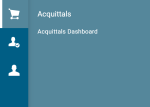 Acquittals menu flyout